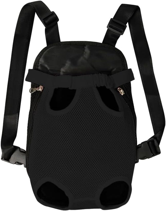 FEimaX Dog Carrier Backpack Pet Legs Out Front Cat Travel Bag, Adjustable Puppy Backpacks Carriers Hands-Free for Small Medium Dogs Cats Hiking Traveling Camping Daily Walking