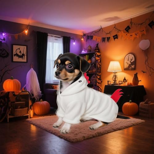 Dog Halloween Chicken Costume Dog Thanksgiving Hoodie Cosplay - Image 6