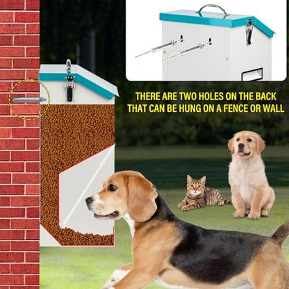 15lbs Automatic Dog Feeder Outdoor Dog Food Dispenser