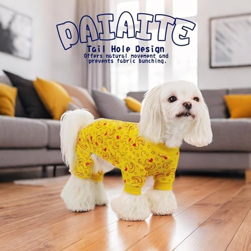 Paiaite Dog Pajamas Onesie: Comfortable Four-Legged Apparel for Small, Medium, & Large Dogs, Polyester Material for Comfort, Wrinkle Resistance, Moisture Wicking, Stretchiness Rotating Duck XL - Image 2