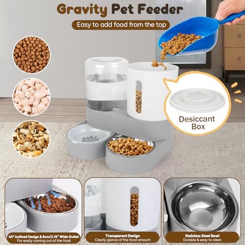 Automatic Dog Feeder and Water Dispenser for Small Medium Cats