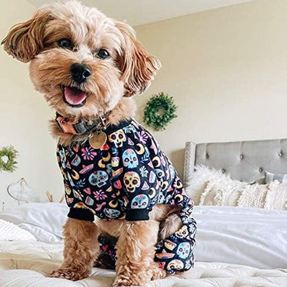 CuteBone Small Dogs Outfit Soft Puppy Onesies Pjs Dog Pajamas Pet Coat Cat Apparel Comfy Doggie Jumpsuit Bodysuit for All Seasons P73XS - Image 3