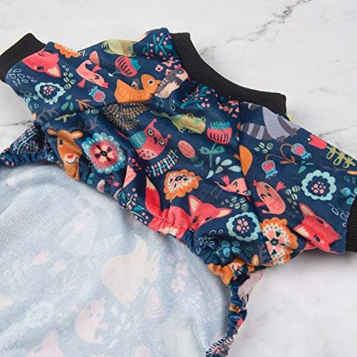 CuteBone Small Dogs Outfit Soft Puppy Onesies Pjs Dog Pajamas Pet Coat Cat Apparel Comfy Doggie Jumpsuit Bodysuit for All Seasons - Image 2