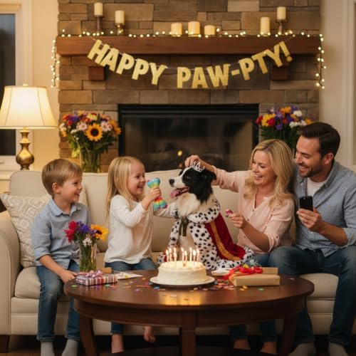 Lovelyshop Royal Velvet Pet Cloak with Fur Trim for Cats & Dogs, Red, L - Image 4