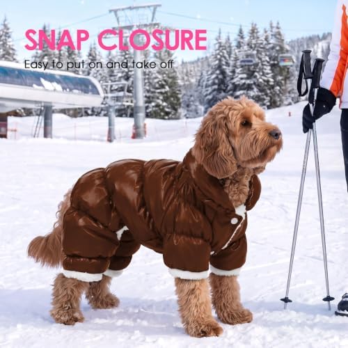 AOFITEE Dog Winter Coat Waterproof Dog Jacket Warm Fullbody Dogs Snowsuit - Image 6