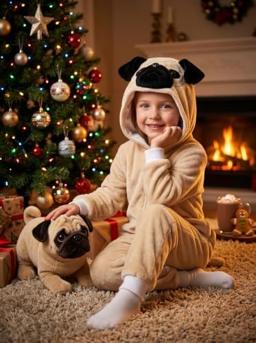 Kids Animal Onesie Pajamas Boys Girls Animal Onesie Costume for Halloween Christmas Costume - Image 6