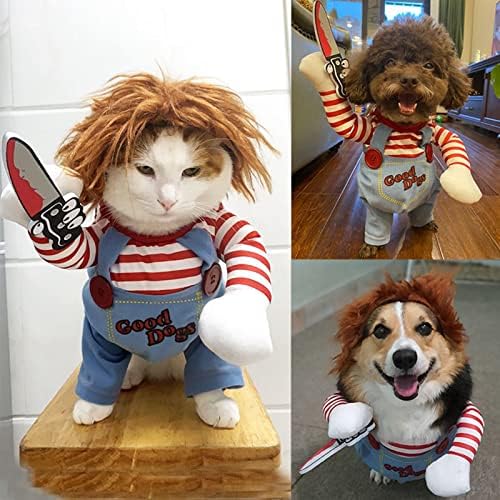 Pet Deadly Doll Dog Costume, Cosplay Halloween Christmas Funny Clothes Party Costume for Small Medium and Large Dogs (Small) - Image 6