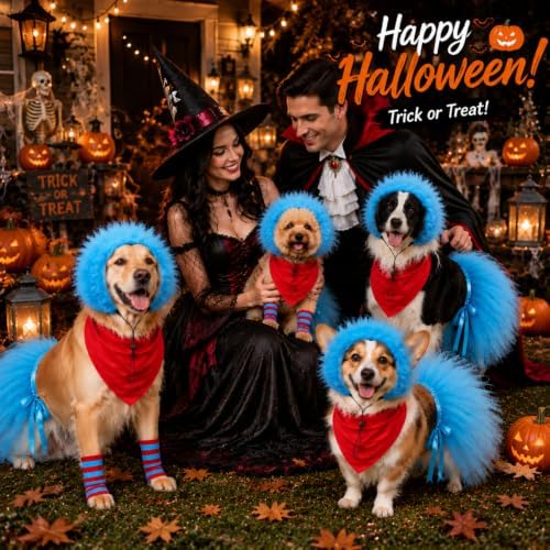Mepase 5 Pcs Dog Halloween Costumes Puppy - Image 4