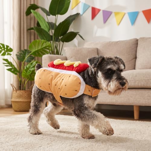 Dachshund Halloween Costumes Hot Dog Costume Soft Comfortable Pet Outfit - Image 5