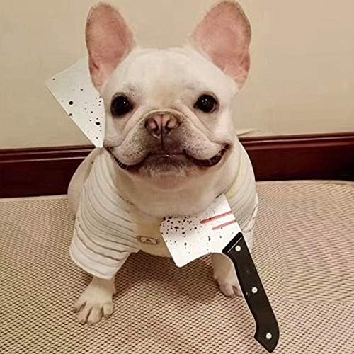 SEIS Halloween Funny Pet Headband Dog Hat Horrible Costume Toys Props Horror Decorations (Kitchen Knife) - Image 3