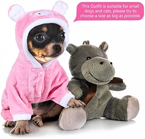 Queekay 2pcs Dinosaur and Pink Pig Pet Costume Halloween Clothes, Large - Image 2