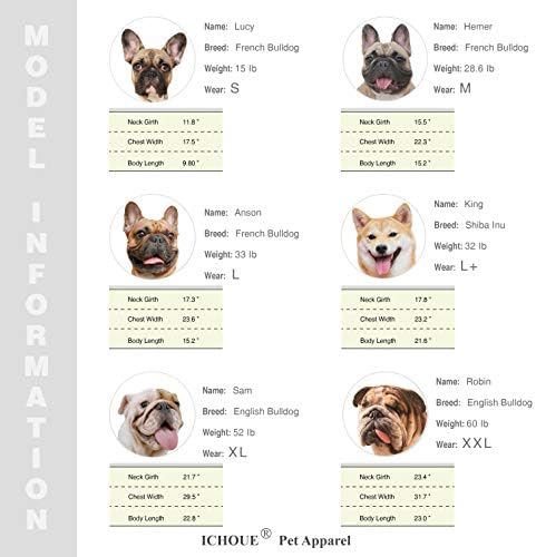 iChoue French Bulldog Christmas Santa Claus Father Costume Clothes, M - Image 5