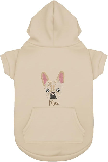 Personalized Dog Hoodie, Custom Embroidered Name Pet Hoodie, Warm Winter Outfit for Dogs, Pet Clothes, Gift for Dog Lovers 8