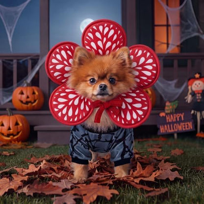 Huhumy 2 Pcs Halloween Carnivorous Flower Pet Costumes, M - Image 5