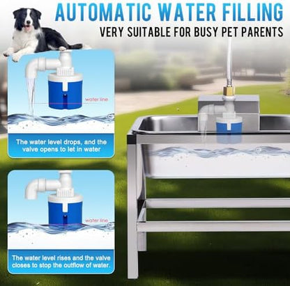 3Gal Automatic Dog Water Bowl Dispenser for Large Dogs Outdoor