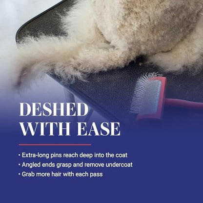 Chris Christensen Big G Dog Slicker Brush, Groom Like a Professional, Fluff Detangle Style, Saves Time Energy, Made in Germany, Coral, Medium - Image 5