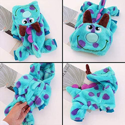 Soft Velvet Dog Clothes Winter Dog Hoodie Cute Pet Halloween Costume Outfits for Small Dogs Puppy (XX-Small) - Image 3