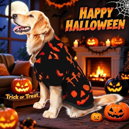 Halloween Ghost Dog Hoodie - Spooky Pet Cosplay Sweatshirt with Pocket, Comfortable Pullover Costume for Medium and Large Dogs - Image 7