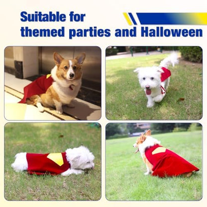 Red Dog Hero Costume Cape for Halloween and Parties (Large) - Image 2