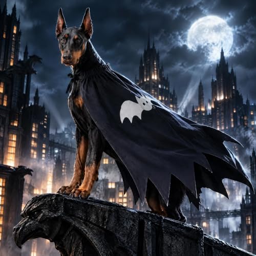 Halloween Dog Costume, Bat Halloween Dog Cape for Medium Large Pets(L) - Image 4