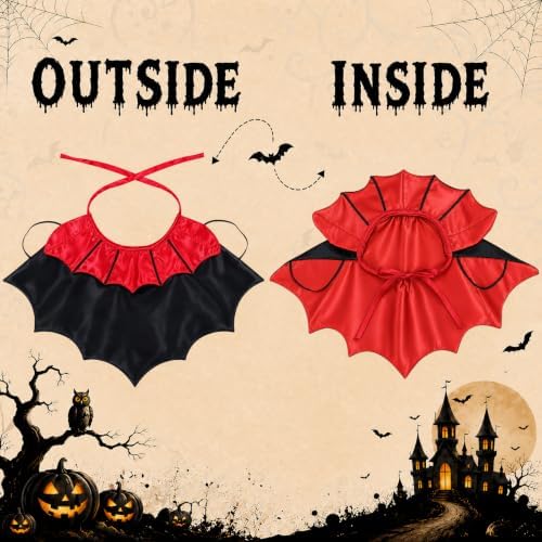 Dog Halloween Costumes for Small Medium Dogs Cats Upgraded, Funny Small Dog Devil Costumes for Trick-or-Treating, Cosplay, Parties, Photo Shoots Adjustable 10-20 Inches(Red) - Image 4