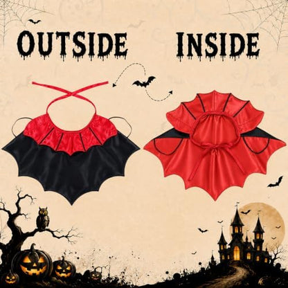 Dog Halloween Costumes for Small Medium Dogs Cats Upgraded, Funny Small Dog Devil Costumes for Trick-or-Treating, Cosplay, Parties, Photo Shoots Adjustable 10-20 Inches(Red) - Image 4
