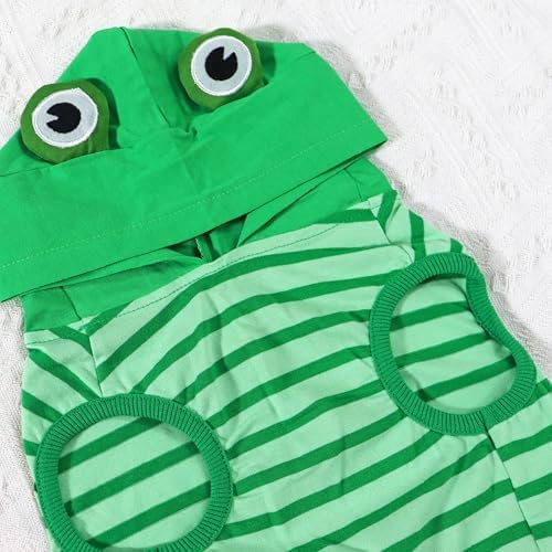 Dog Halloween Costumes Frenchie Clothes Dog Frog Costume - Image 6