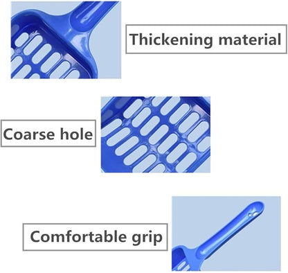 Plastic Cat Litter Scoop Long Handle Cat Litter Scoop Pet Sand Cleaning Scoop Easy to Handle Pet Sand