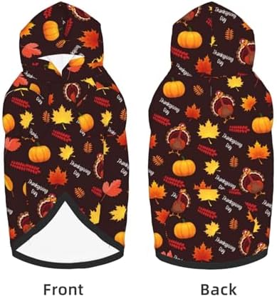 Fall Dog Costume Maple Thanksgiving Cosplay Clothes Sweaters Outfits Pullover Pets' Sweatshirt Hoodies with Pocket for Medium Large Dogs-XXL - Image 6