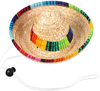 Weewooday 3 Pcs Dog Sombrero Hat and Poncho Halloween Dog Costume M - Image 4