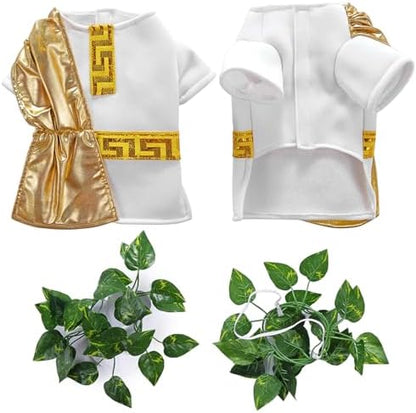 Roman Toga Dog Halloween Costumes, Pet Dog Costume Fashion Cosplay Clothes Dress Outfit for Small Medium Dogs Christmas Special Events Photo Props Dress up Accessories X-Large - Image 5