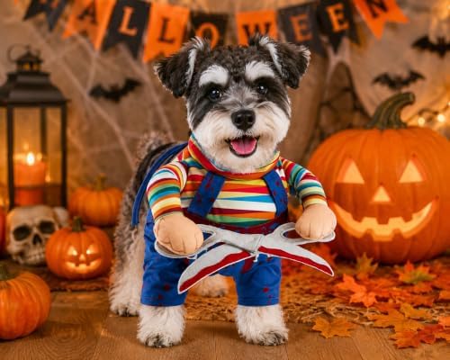 Scissors Style Pet Costume, Funny Adjustable Halloween Outfit for Dog Cat - Image 4