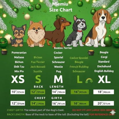 St. Patrick Day Dog Dress Holiday Irish Lucky Clover Dress Outfits Skirt for Small Boys and Girls Puppies Pets Doggie - Image 4