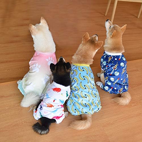 CuteBone Small Dogs Outfit Soft Puppy Onesies Pjs Dog Pajamas Pet Coat Cat Apparel Comfy Doggie Jumpsuit Bodysuit for All Seasons - Image 5