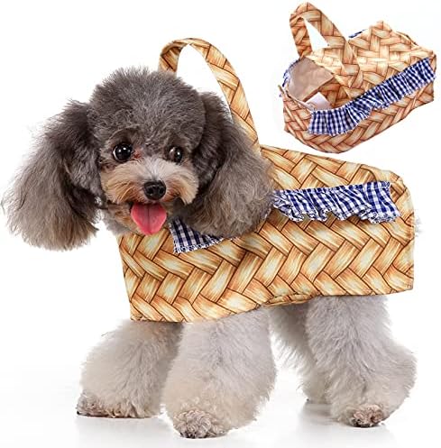 Basket Dog Costume for Small Medium Dogs - Halloween Christmas Birthday Party Pet Costume Clothes Outfit by Coppthinktu
