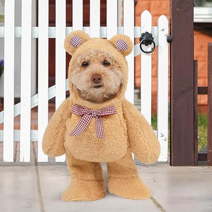 Rubies Walking Teddy Bear Pet Costume for Dogs or Cats, Medium - Image 2