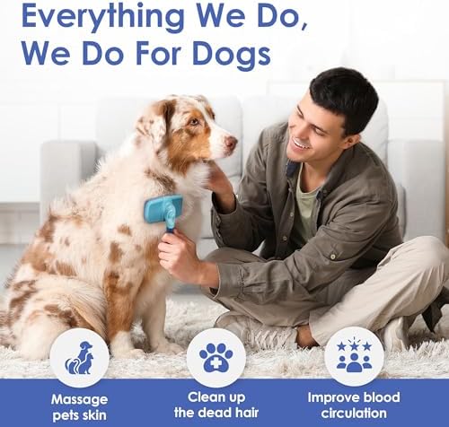 AKC Self-Cleaning Slicker Brush for Dogs & Cats, All Coat Types - Image 7