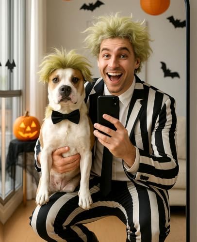 Swooflia Funny Halloween Dog Wig for Large Medium Breed Dogs - Image 4