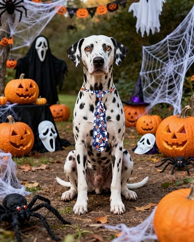 PET SHOW 10 Pack Halloween Dog Ties Neckties XL for Extra Large Dogs - Image 5