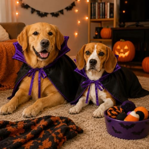Vampire Cloak Dog Costumes for Large Dogs, Large Dog Halloween Costume, Devil Cape Dogs Halloween Costumes Large Breed - Image 7