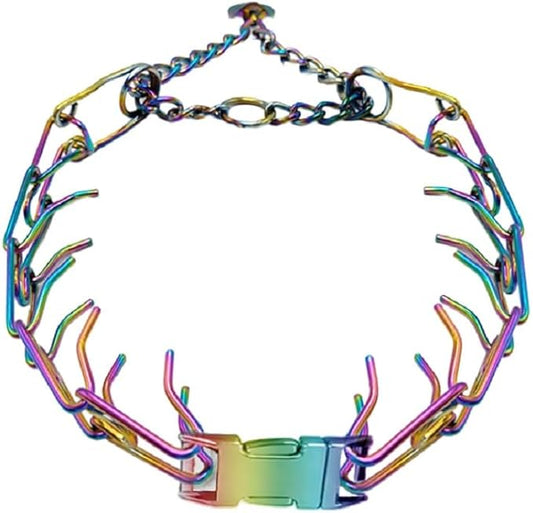 Dog Prong Collar - Stainless Steel Pinch Collar for Large Dogs Training, Adjustable Choker Chain Collar, Durable Dog Training Collar for Medium/Large Breed Obedience (3.8mm, Neck Size 27"-29")