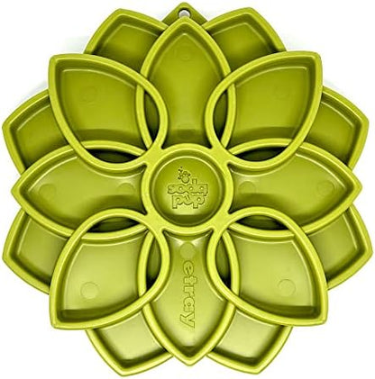 SodaPup Mandala eTray – Durable Slow Feeder Tray Made in USA from Non-Toxic, Pet-Safe, Food Safe Material for Mental Stimulation, Calming, Avoiding Overfeeding, Slow Eating, Healthy Digestion & More