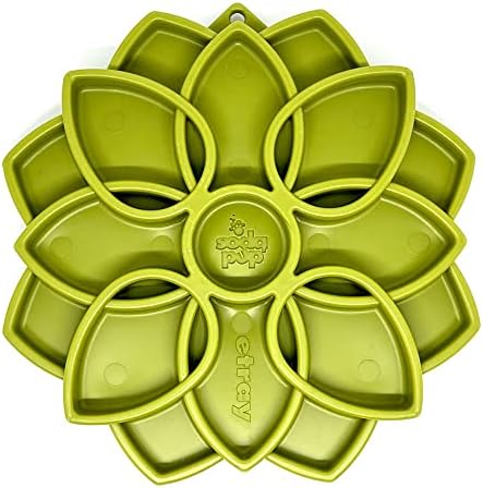 SodaPup Mandala eTray – Durable Slow Feeder Tray Made in USA from Non-Toxic, Pet-Safe, Food Safe Material for Mental Stimulation, Calming, Avoiding Overfeeding, Slow Eating, Healthy Digestion & More