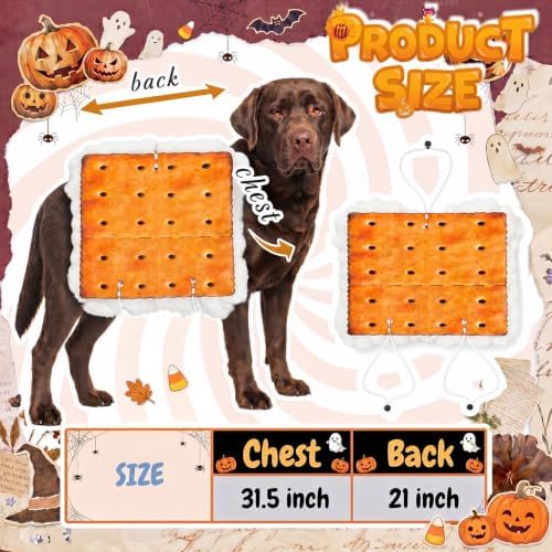 Tallew Dog S'More Costume Pet Marshmallows and Chocolate Costume - Image 2