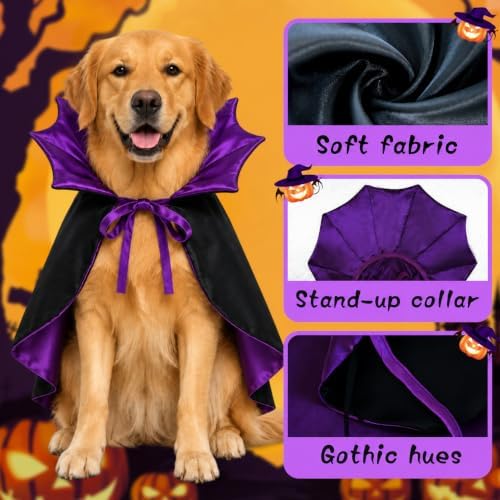 Vampire Cloak Dog Costumes for Large Dogs, Large Dog Halloween Costume, Devil Cape Dogs Halloween Costumes Large Breed - Image 5