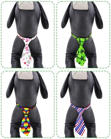 PET SHOW 10 Pack Holiday Summer Dog Ties Neckties for Medium Dogs - Image 4