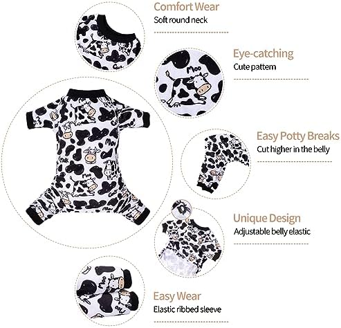 CuteBone Dog Halloween Pajamas Puppy Onesies Small Dogs Soft Pjs Coat Cat Apparel Comfy Pet Christmas Clothes Outfit Doggie Bodysuit - Image 2