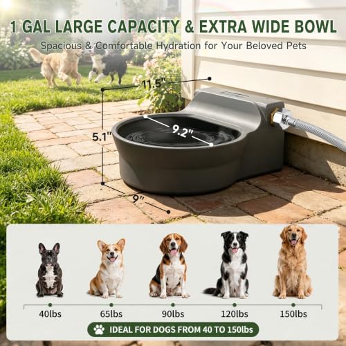 Automatic Dog Water Dispenser, Auto Fill Dog Water Bowl Dispenser