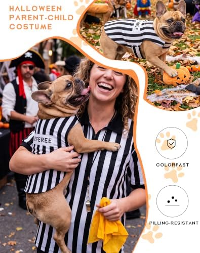 Dog Sports Referee Cape Shirt Pet Ref Cosplay Halloween Costume S - Image 2