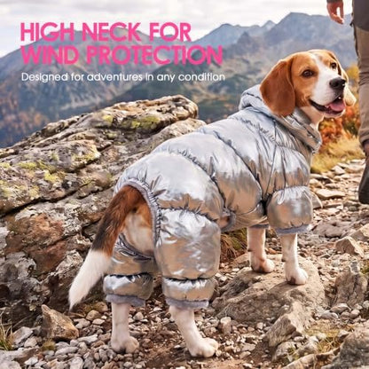 AOFITEE Dog Coat Waterproof Dog Jacket Fullbody Dogs Winter Coat Snowsuit - Image 6